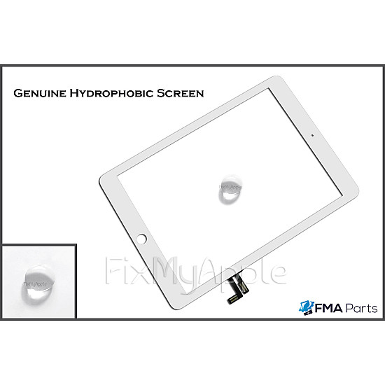 Glass Touch Screen Digitizer - White [High Quality] (With Adhesive) for iPad Air / iPad 5 (2017)